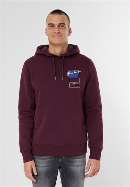 Sweatshirt mit Kapuze burgundy red