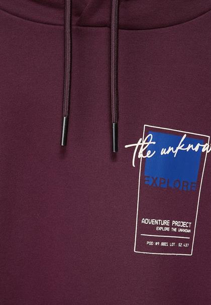 Sweatshirt mit Kapuze burgundy red