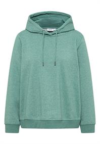 Sweatshirt mit Kapuze jewel green melange
