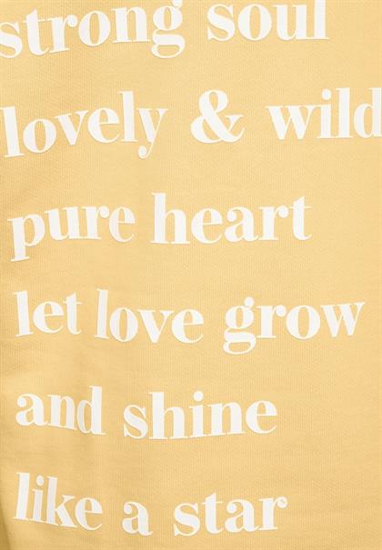 Sweatshirt mit Kapuze light sunset yellow