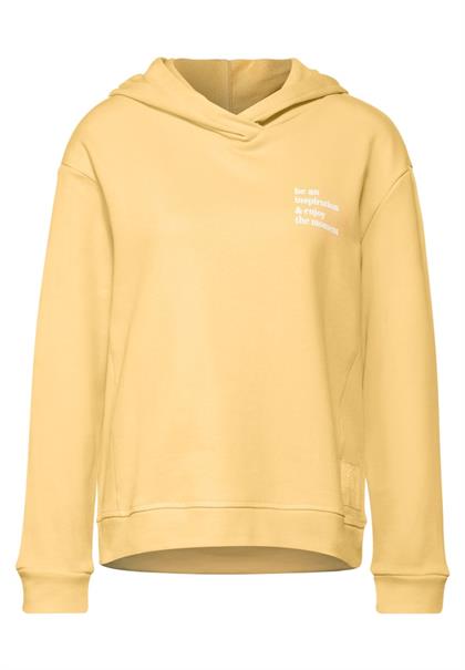 Sweatshirt mit Kapuze light sunset yellow