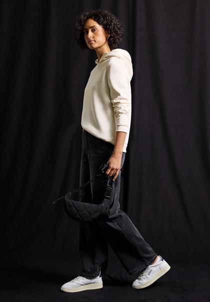 Sweatshirt mit Kapuze soft beige