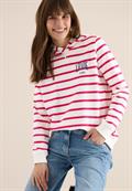Sweatshirt mit Kapuze und Chestprint beetroot pink