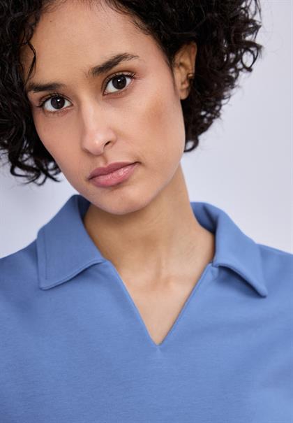 Sweatshirt mit Kragen bonnet blue