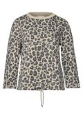 Sweatshirt mit Leo-Muster coastal beige