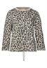 Sweatshirt mit Leo-Muster coastal beige