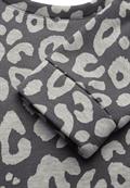 Sweatshirt mit Leo-Muster echo grey mel.