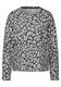 Sweatshirt mit Leo-Muster echo grey mel.