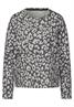 Sweatshirt mit Leo-Muster echo grey mel.