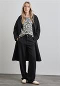 Sweatshirt mit Leo-Muster heather grey mel.
