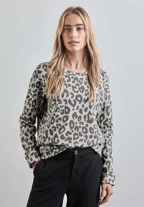 sweatshirt-mit-leo-muster-heather-grey-mel