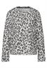 Sweatshirt mit Leo-Muster heather grey mel.