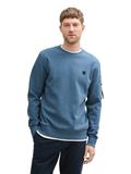 Sweatshirt mit Logo-Badge mystical blue