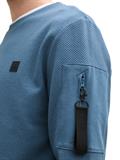 Sweatshirt mit Logo-Badge mystical blue