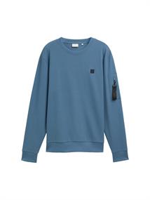 Sweatshirt mit Logo-Badge mystical blue