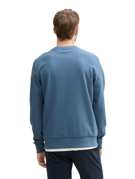 Sweatshirt mit Logo-Badge mystical blue