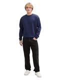 Sweatshirt mit Logo-Print dark blueberry