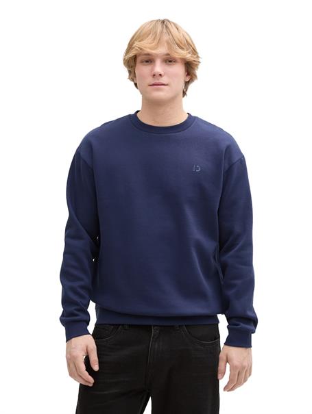 Sweatshirt mit Logo-Print dark blueberry