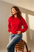Sweatshirt mit Prägeschrift chilli pepper