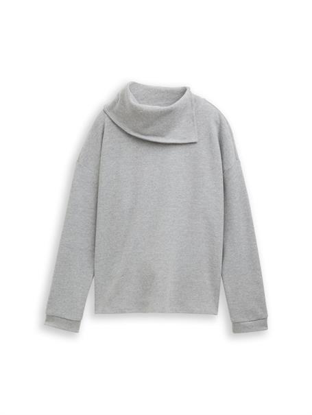 Sweatshirt mit Rollkragen medium silver grey melange