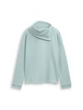 Sweatshirt mit Rollkragen white moss melange