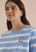 Sweatshirt mit Rundhals und Tunnelzug easy blue