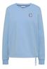 Sweatshirt mit Rundhals und Tunnelzug easy blue