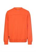 Sweatshirt mit Rundhalsausschnitt burned orange
