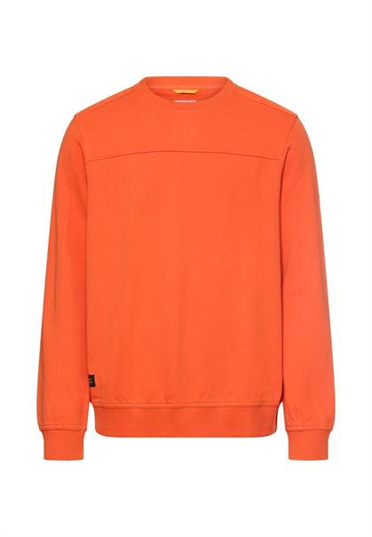 Sweatshirt mit Rundhalsausschnitt burned orange