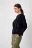 Sweatshirt mit Schrift schwarz