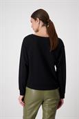 Sweatshirt mit Schrift schwarz