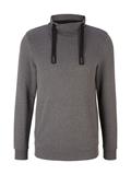 Sweatshirt mit Stehkragen anthracite melange