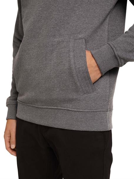 Sweatshirt mit Stehkragen anthracite melange