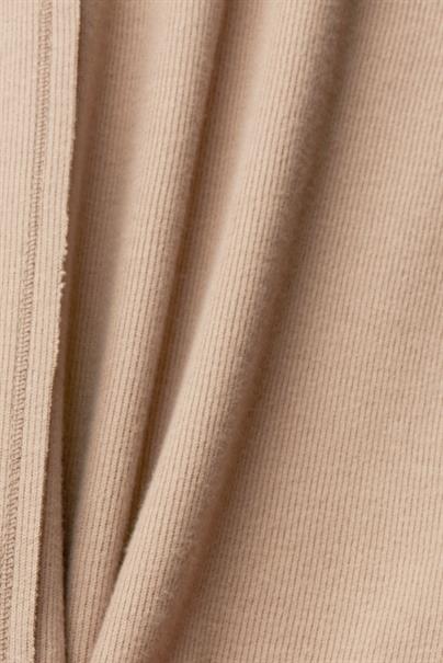 Sweatshirt mit Stehkragen, Baumwollmix taupe