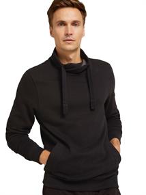 Sweatshirt mit Stehkragen black