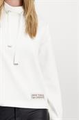 Sweatshirt mit Stehkragen off-white