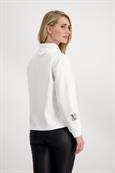 Sweatshirt mit Stehkragen off-white