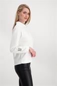 Sweatshirt mit Stehkragen off-white