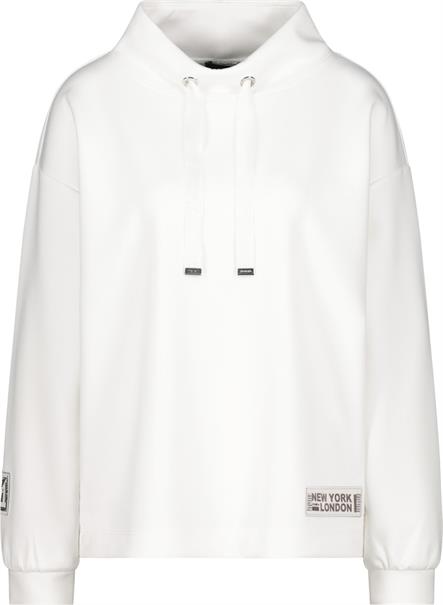 Sweatshirt mit Stehkragen off-white