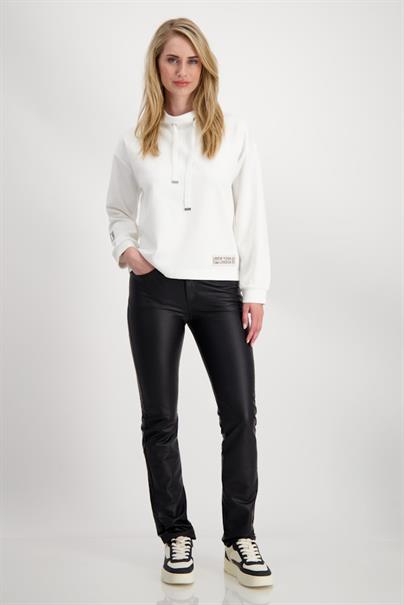 Sweatshirt mit Stehkragen off-white
