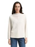 Sweatshirt mit Stehkragen sand stone beige melange