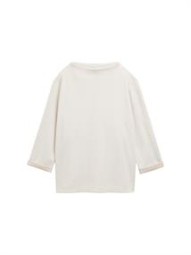 Sweatshirt mit Stehkragen sand stone beige melange