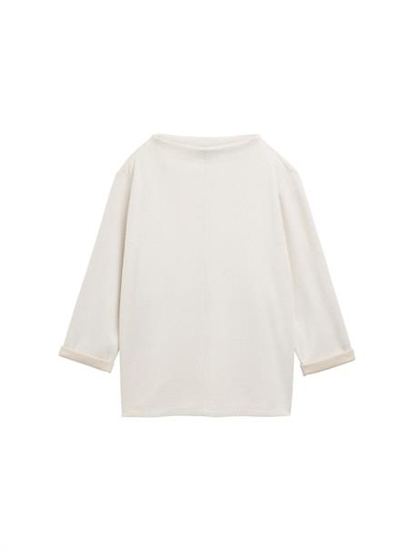 Sweatshirt mit Stehkragen sand stone beige melange