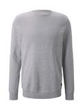 Sweatshirt mit Stepp-Struktur light stone grey melange