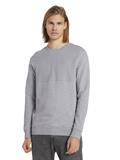 Sweatshirt mit Stepp-Struktur light stone grey melange