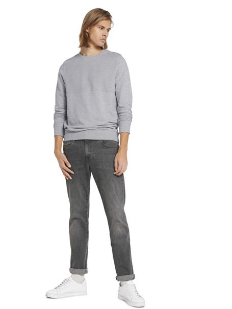 Sweatshirt mit Stepp-Struktur light stone grey melange