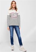 Sweatshirt mit Streifen deep blue