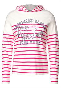 Sweatshirt mit Streifen fresh pink