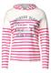 Sweatshirt mit Streifen fresh pink