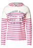 Sweatshirt mit Streifen fresh pink